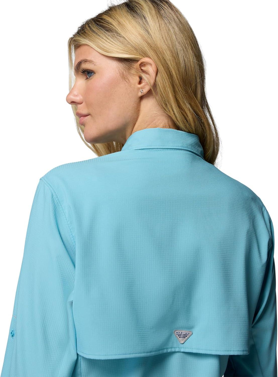 imageColumbia Sportswear Womens PlusSize Tamiami II Long Sleeve ShirtVintage Blue