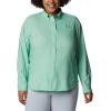 imageColumbia Sportswear Womens PlusSize Tamiami II Long Sleeve ShirtKelp