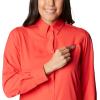imageColumbia Sportswear Womens PlusSize Tamiami II Long Sleeve ShirtRed Hibiscus