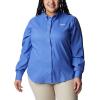 imageColumbia Sportswear Womens PlusSize Tamiami II Long Sleeve ShirtViolet Sea