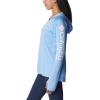 imageColumbia Womens PFG Tidal Tee Hoodie UV Protection MoistureWickingAgateSatin Pink Logo