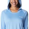 imageColumbia Womens PFG Tidal Tee Hoodie UV Protection MoistureWickingAgateSatin Pink Logo