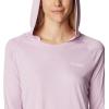imageColumbia Womens PFG Tidal Tee Hoodie UV Protection MoistureWickingAuraWhite Logo