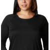 imageColumbia Womens PFG Tidal Tee Hoodie UV Protection MoistureWickingBlackCirrus Grey Logo