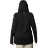 imageColumbia Womens PFG Tidal Tee Hoodie UV Protection MoistureWickingBlackCirrus Grey Logo