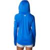 imageColumbia Womens PFG Tidal Tee Hoodie UV Protection MoistureWickingBlue MacawGulf Stream Logo