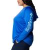imageColumbia Womens PFG Tidal Tee Hoodie UV Protection MoistureWickingBlue MacawGulf Stream Logo