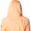 imageColumbia Womens PFG Tidal Tee Hoodie UV Protection MoistureWickingBright NectarCarbon Logo