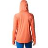 imageColumbia Womens PFG Tidal Tee Hoodie UV Protection MoistureWickingBright NectarWhite Logo