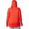 imageColumbia Womens PFG Tidal Tee Hoodie UV Protection MoistureWickingBright PoppyWhite Logo