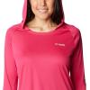 imageColumbia Womens PFG Tidal Tee Hoodie UV Protection MoistureWickingCactus Pink Key West Logo