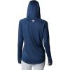 imageColumbia Womens PFG Tidal Tee Hoodie UV Protection MoistureWickingCarbonRed Spark Logo