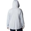 imageColumbia Womens PFG Tidal Tee Hoodie UV Protection MoistureWickingCirrus GreyElectric Turquoise Logo