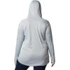 imageColumbia Womens PFG Tidal Tee Hoodie UV Protection MoistureWickingCirrus GreyStormy Blue Logo