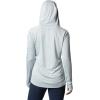 imageColumbia Womens PFG Tidal Tee Hoodie UV Protection MoistureWickingCirrus GreyStormy Blue Logo