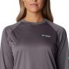 imageColumbia Womens PFG Tidal Tee Hoodie UV Protection MoistureWickingCity GreyMint Cay Logo
