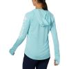 imageColumbia Womens PFG Tidal Tee Hoodie UV Protection MoistureWickingClear BlueWhite Logo