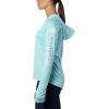 imageColumbia Womens PFG Tidal Tee Hoodie UV Protection MoistureWickingClear BlueWhite Logo
