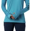 imageColumbia Womens PFG Tidal Tee Hoodie UV Protection MoistureWickingClear WaterCollegiate Navy Logo