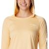 imageColumbia Womens PFG Tidal Tee Hoodie UV Protection MoistureWickingCocoa ButterWhite Logo