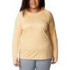 imageColumbia Womens PFG Tidal Tee Hoodie UV Protection MoistureWickingCocoa ButterWhite Logo