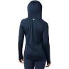 imageColumbia Womens PFG Tidal Tee Hoodie UV Protection MoistureWickingCollegiate NavyWhite Logo