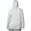 imageColumbia Womens PFG Tidal Tee Hoodie UV Protection MoistureWickingCool GreenWhite Logo