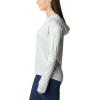 imageColumbia Womens PFG Tidal Tee Hoodie UV Protection MoistureWickingCool GreenWhite Logo