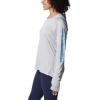 imageColumbia Womens PFG Tidal Tee Hoodie UV Protection MoistureWickingCool GreyRiptide Logo