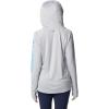 imageColumbia Womens PFG Tidal Tee Hoodie UV Protection MoistureWickingCool GreyRiptide Logo