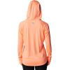 imageColumbia Womens PFG Tidal Tee Hoodie UV Protection MoistureWickingCoral GlowWhite Logo