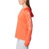 imageColumbia Womens PFG Tidal Tee Hoodie UV Protection MoistureWickingCorangeLight Coral Logo