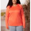 imageColumbia Womens PFG Tidal Tee Hoodie UV Protection MoistureWickingCorangeLight Coral Logo