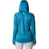 imageColumbia Womens PFG Tidal Tee Hoodie UV Protection MoistureWickingDeep MarineLight Lime Logo
