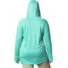 imageColumbia Womens PFG Tidal Tee Hoodie UV Protection MoistureWickingDolphinWhite Logo