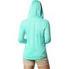 imageColumbia Womens PFG Tidal Tee Hoodie UV Protection MoistureWickingDolphinWhite Logo