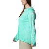 imageColumbia Womens PFG Tidal Tee Hoodie UV Protection MoistureWickingDolphinWhite Logo