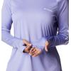 imageColumbia Womens PFG Tidal Tee Hoodie UV Protection MoistureWickingFairytaleWhite Logo