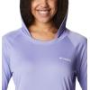 imageColumbia Womens PFG Tidal Tee Hoodie UV Protection MoistureWickingFairytaleWhite Logo