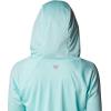 imageColumbia Womens PFG Tidal Tee Hoodie UV Protection MoistureWickingGulf StreamWhite Logo