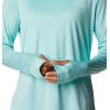 imageColumbia Womens PFG Tidal Tee Hoodie UV Protection MoistureWickingGulf StreamWhite Logo