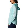imageColumbia Womens PFG Tidal Tee Hoodie UV Protection MoistureWickingGulf StreamWhite Logo