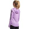 imageColumbia Womens PFG Tidal Tee Hoodie UV Protection MoistureWickingHydrangeaBlack Logo