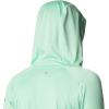 imageColumbia Womens PFG Tidal Tee Hoodie UV Protection MoistureWickingKelpStormy Blue Logo