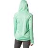 imageColumbia Womens PFG Tidal Tee Hoodie UV Protection MoistureWickingKelpStormy Blue Logo