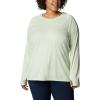 imageColumbia Womens PFG Tidal Tee Hoodie UV Protection MoistureWickingLight LimeWhite Logo