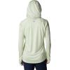 imageColumbia Womens PFG Tidal Tee Hoodie UV Protection MoistureWickingLight LimeWhite Logo