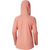 imageColumbia Womens PFG Tidal Tee Hoodie UV Protection MoistureWickingLycheeWhite Logo