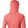 imageColumbia Womens PFG Tidal Tee Hoodie UV Protection MoistureWickingLycheeWhite Logo