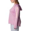 imageColumbia Womens PFG Tidal Tee Hoodie UV Protection MoistureWickingMinuetTiki Pink Logo